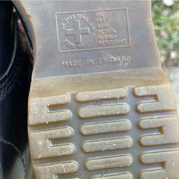 Vintage Dr. Martens Docs Boots Made In England Combat shoes MIE 1460 Uk 4 US 6 - Picture 13 of 13